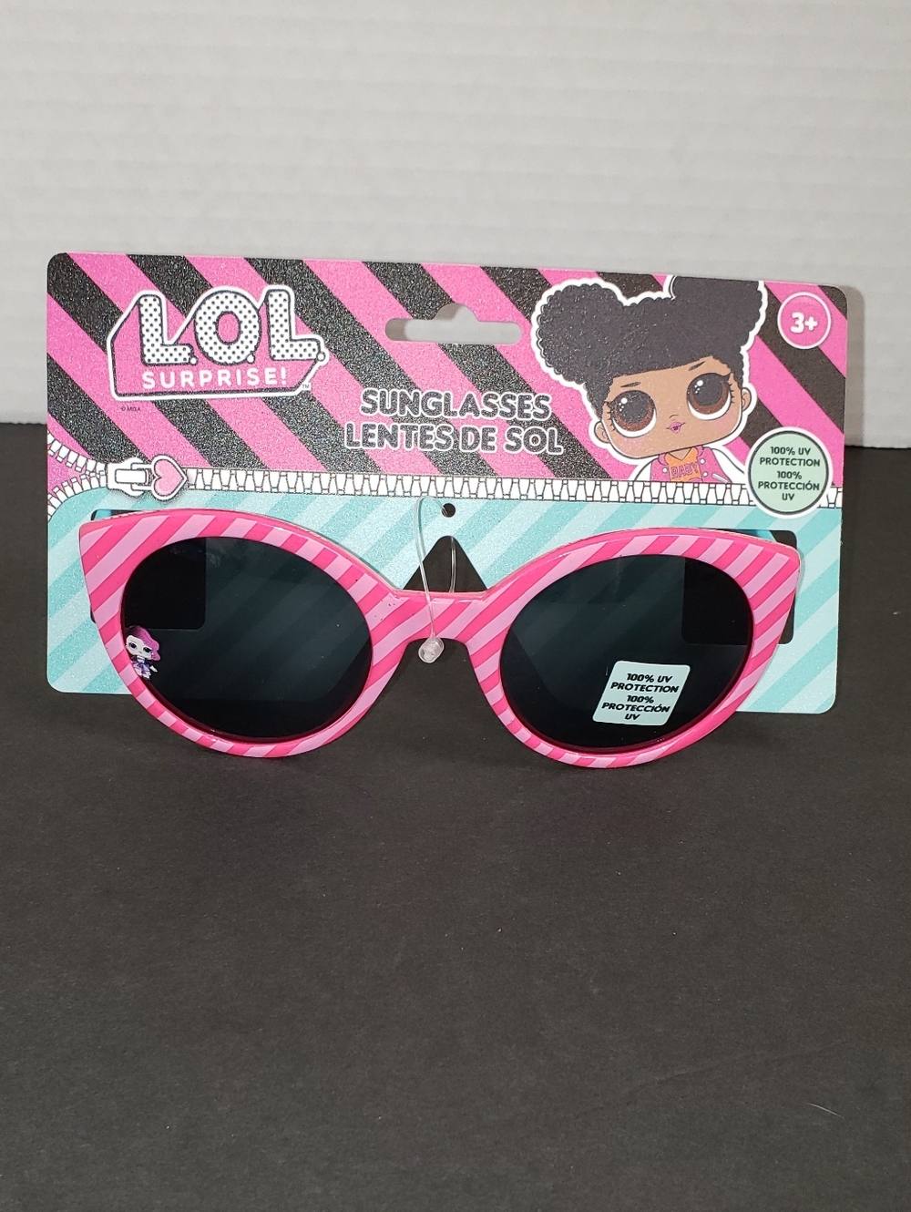 NWT L.O.L. Surprise! Pink Frame Sunglasses with Light Blue Temples